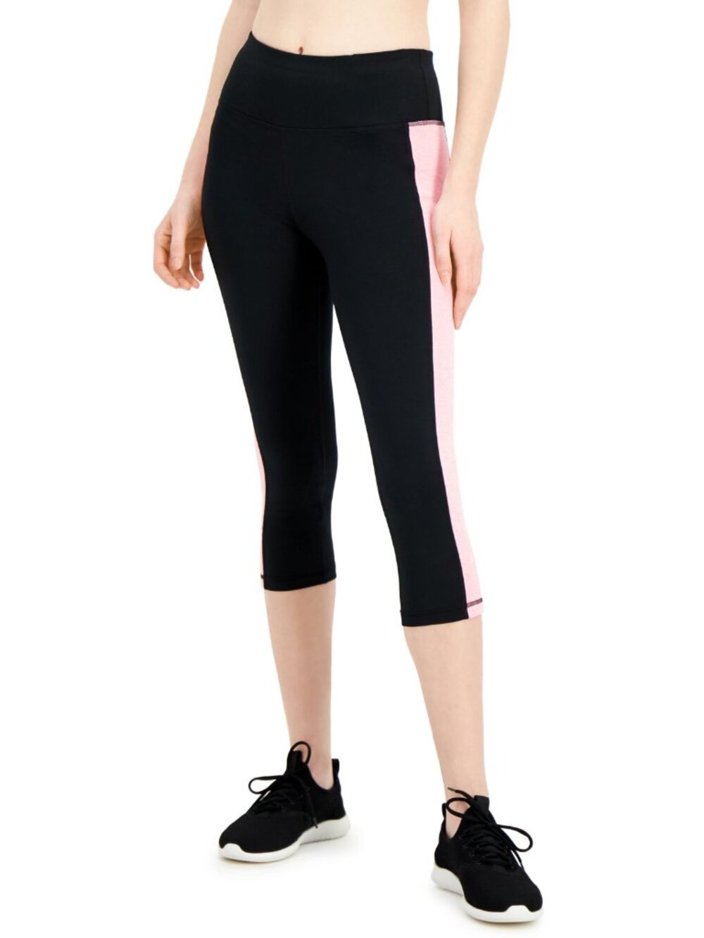 Ideology Activewear Womens Colorblocked Cropped Leggings